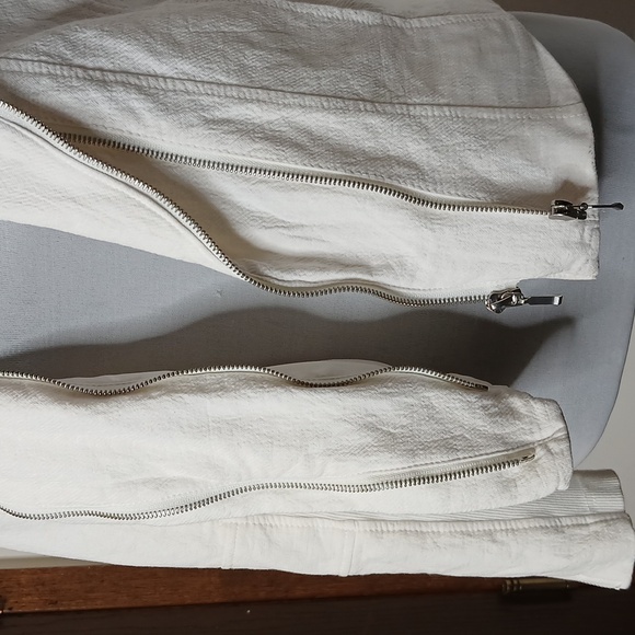 BlankNYC white double zip mesh jacket size small - Picture 10 of 15